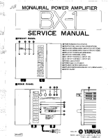 Yamaha BX-1 - Service Manual